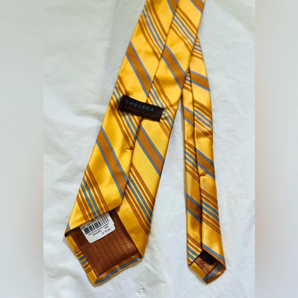 ROBERT TALBOTT  MEN'S  TIE 57”x 4” 100% SILK HANDSEWN MADE IN USA VINTAGE